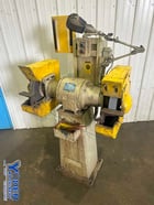 14" Cincinnati #SPL, double end pedestal grinder, 2" wheel, work rest, water tray, 3 HP - Image 10