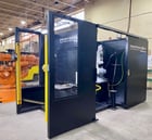Panasonic, PA-102S, VR-006 robot, G2 controller, indexer table, 60" swg, safety enclosure, 2010 - Image 2