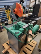 14" Pedrazzoli Super Brown #350/60MP, manual circular cold saw, pneumatic vise - Image 1