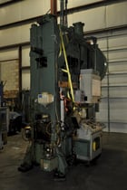100 Ton, Johnson, straight side double crank press, 72" x 30" bed, air clutch & brake, palm buttons, #14306J - Image 7