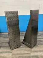 18" x 60" x 24" Drilled & tapped angle plates, steel welded plate construction, 1 set - Image 3