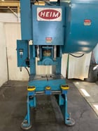 55 Ton, Heim #5-OBI-F, OBI flywheel press, 3" stroke, 13" Shut Height, air clutch & brake, 120 SPM, 5 HP - Image 3