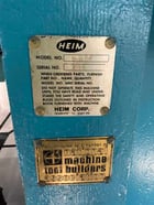 55 Ton, Heim #5-OBI-F, OBI flywheel press, 3" stroke, 13" Shut Height, air clutch & brake, 120 SPM, 5 HP - Image 4