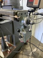 Lagun #FTV-2, ram type vertical mill, 10" x50" table, 3 HP, Mini Wizard 2-Axis digital read out, power draw - Image 6