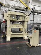 180 Ton, Minster #P2H-160-74x33-FW, straight side double crank press, 3.9" stroke, 17.7" Shut Height, 5.9" - Image 1