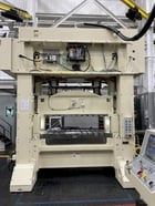 180 Ton, Minster #P2H-160-74x33-FW, straight side double crank press, 3.9" stroke, 17.7" Shut Height, 5.9" - Image 2