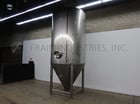 Mueller #150BBL, 304 Stainless Steel jacketed & insulated tank, 96" dia. x 138" straight wall, cone bottom - Image 1