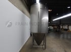 Mueller #150BBL, 304 Stainless Steel jacketed & insulated tank, 96" dia. x 138" straight wall, cone bottom - Image 4