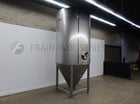 Mueller #150BBL, 304 Stainless Steel jacketed & insulated tank, 96" dia. x 138" straight wall, cone bottom - Image 5
