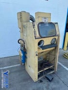 36" x 26" x 27" Empire #EB-26X36, blast cabinet, 2 gloves, gun, media regulator, lights - Image 1
