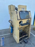 36" x 26" x 27" Empire #EB-26X36, blast cabinet, 2 gloves, gun, media regulator, lights - Image 8