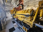 3100 KW Caterpillar #C175-16, diesel generator set, open-skid, 4160 Volts, 2015, new surplus - Image 3