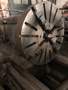 32" x 144" Axelson #A32, 38-1/2" max swing, 28" 4-jaw, taper, steady, 4WTP, 25 HP, coolant - Image 2