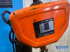2 Ton, Jet #2RS-1-15, electric chain hoist with trolley, 15' lifting height, pendant Control, chain box, 1999 - Image 3