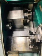 Nakamura Tome #WT-250, CNC Lathe, 9.8" swing, 8" chuck, 2" bar, Fanuc 18i-T, twin turret, chip conveyor - Image 5