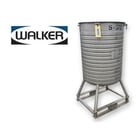 100 gallon Walker, Stainless Steel portable jacketed vertical tank kettle, 27.5" diameter, 34.5" straight - Image 1