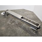 6" diameter x 7' long, Stainless Steel screw conveyor, 7" flanged discharge - Image 1