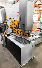 5.9" x 5.9" x .51" Ermaksan #EKM 110-180, hydraulic ironworker, 121 ton, 3.15" stroke, 24" throat, 2011 - Image 3