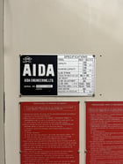 176 Ton, Aida #NC2-160(1), gap frame mechanical press, 5.12" stroke, 12.4" Shut Height,.78" adj., 40-85 SPM - Image 6