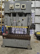 165 Ton, Komatsu #OBW150-2, gap frame press, 7.87" stroke, 18.11" Shut Height, 30-65 VSPM, 15 HP, 78" x29.9" - Image 2
