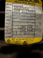 20 HP 1750/370 RPM Baldor, Frame 284T, 460 Volts, Squirrel Cage, electrically OK - Image 1