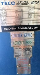 1020 HP 1188 RPM Teco, Frame 500B, induction motor, 4160 Volts, 2009 - Image 6