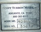 Scott Turbon, 40 gallon twin shaft paddle blender, from industrial food manufacturing - Image 4