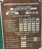 750 HP Johnston Boiler #PFTA-750-4G-150S, Boiler, 150 psi, 1993 - Image 3