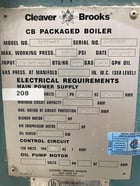80 HP Cleaver-Brooks #CB-700-80, Steam Boiler, Natural Gas, 150 psi, 3347000 BTU/hr., 208 V, 2005 - Image 3