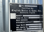 Englist Boiler, Gas Fired Steam Boiler, 2047 sq.ft., 25000 lb./hr., 250 psi, 2011 - Image 3
