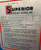 40 HP Superior #8-x-200, Steam Boiler, 202 sq.ft., 1380 lbs./hr., 150 psi, 2013 - Image 4