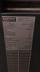 55 CFM, 125 PSIG, Kaeser #SM15, Rotary Screw Air Compressor, w/ dryer, 15 HP, 3525 RPM, 460 V., 3279 Hrs, 2022 - Image 8