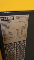 55 CFM, 125 PSIG, Kaeser #SM15, Rotary Screw Air Compressor, w/ dryer, 15 HP, 3525 RPM, 460 V., 3279 Hrs, 2022 - Image 9