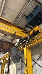5 Ton, P & H Double Grinder Bridge Crane, 42' Span, 48' Runway, 10' Column, Pendant Control - Image 5