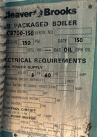 150 HP Cleaver-Brooks #CB-700-150-150, Mobile Boiler Room / Rental Boiler, 150 psi, 1988 - Image 3