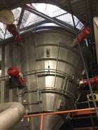 V-Bottom Spray Dryer, 7000 lb./hr., 3 Nozzle Bottom Dryer - Image 1