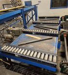 MSL Moulder Infeed Conveyor, 12' motorized chain driven - 4 chains - Image 3
