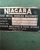 Niagara #33R & C, 1/4" cap., 8-1/2" -60" circle diameter, power downfeed, 10 HP, excellent - Image 3