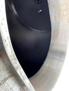 1000 gallon Stainless Steel jacketed tank with steep cone bottom - Image 5