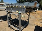 46" wide x 7' long, Best #2199-225-1, Stainless Steel vibratory feeder, 8" high sidewalls, dual vibrator - Image 1