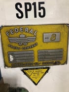 100 Ton, Federal #8, OBI Press, 4" Stroke, 19.5" Shut Height, 80 SPM, 36" x 28" Bed, Air Clutch & Brake, 1973 - Image 8