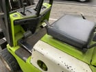 5500 lb. Clark #C500-55, LP gas forklift, 244" lift height, protective roll cage, automatic transmission - Image 5