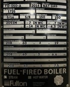 50 HP Fulton #FB-050-A, 150 PSI steam boiler, 2014 - Image 3