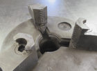 6-1/4" 3-Jaw self-centering universal LOO back lathe chuck with wrench (YMC) - Image 4
