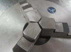 8" 3-Jaw self-centering D1-6 Camlock back lathe chuck with wrench (YMC) - Image 3