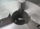 8" 3-Jaw self-centering D1-6 Camlock back lathe chuck with wrench (YMC) - Image 5