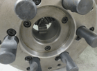 8" 3-Jaw self-centering D1-6 Camlock back lathe chuck with wrench (YMC) - Image 8