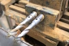 2 Spindle, Woodtech #GH-2, horizontal boring machine, 1"-9" drill centers, 12" L x 24" W table - Image 5