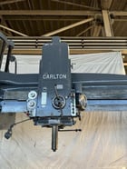 10' -22" Carlton #5A, radial arm drill, 8-800 RPM, 130" x 58" base, 24" spindle travel, 4" diameter spindle - Image 4