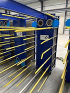 411 sq.ft., Kelvion, NF150LBA150, plate heat exchanger, 316L Stainless Steel plates, 145 psig @ 230°F, 2021 - Image 6